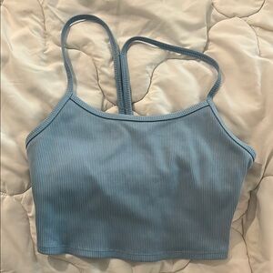 ALO Yoga Blue Crop Top